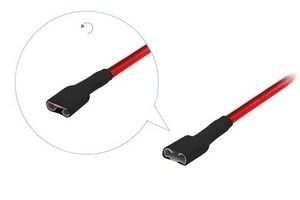 КЛЕММА МАМА 4,8 мм. ИЗОЛИРОВАННАЯ С ПРОВОДОМ фото 1