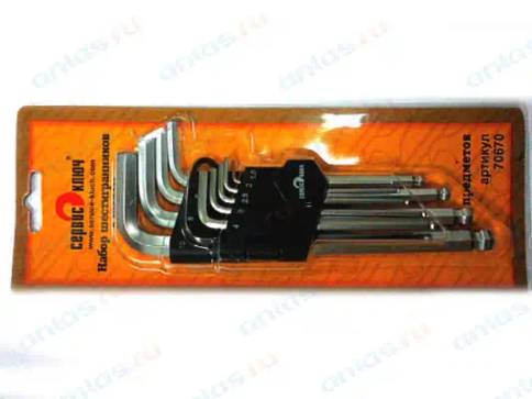 НАБОР ШЕСТИГРАН.  9пр.СЕРВИС КЛЮЧ фото 1