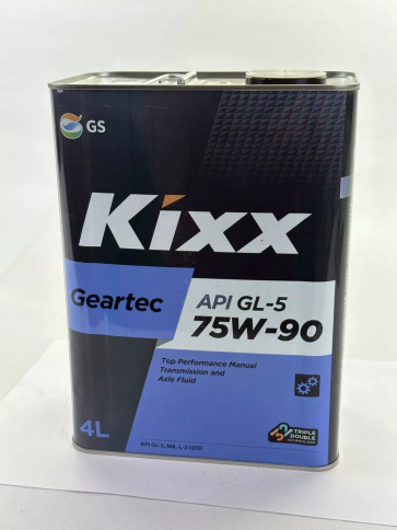 МАСЛО KIXX GEARTEC 75W90 GL-5 4л п/син. фото 1