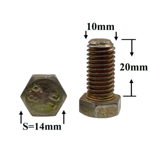 БОЛТ М10х20х1,5 РЕМНЯ БЕЗОПАСНОСТИ 3302 фото 1