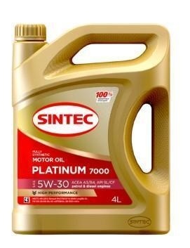 МАСЛО SINTEC PLATINUM A3/B4 5W30 4л син фото 1