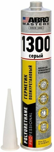 ГЕРМЕТИК ABRO ПОЛИУРЕТАНОВЫЙ серый 310мл фото 1