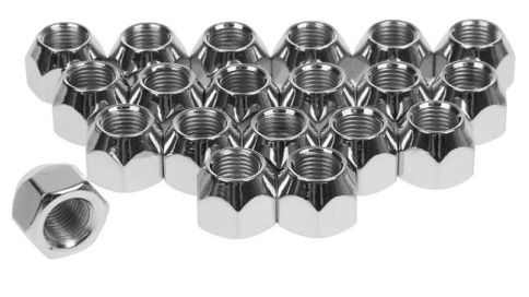 ГАЙКА КОЛЕСА М12х1,25 кл.19 ХРОМ фото 1