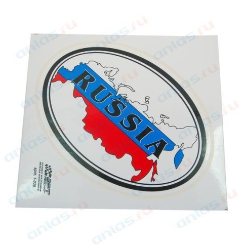 НАКЛЕЙКА RUS ТРИКОЛОР фото 1