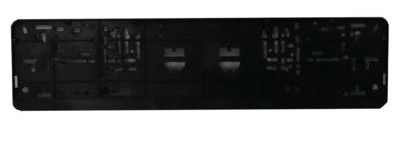 РАМКА НОМЕРА С ЗАЩЕЛКОЙ ЧЕРНАЯ фото 1