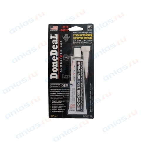 ГЕРМЕТИК СИЛИКОНОВЫЙ ЧЕРНЫЙ DD 6710 42,5гр фото 1